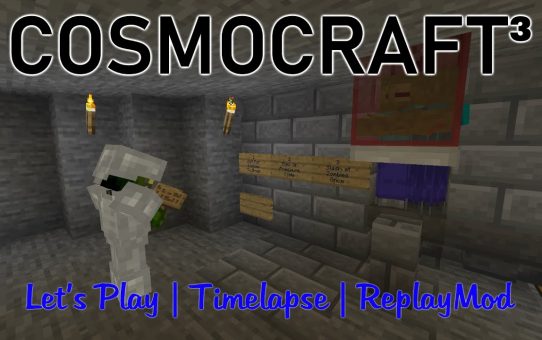 Minecraft Timelapse :: CosmoCraft 3 :: Completing a Zombie Spawner Farm